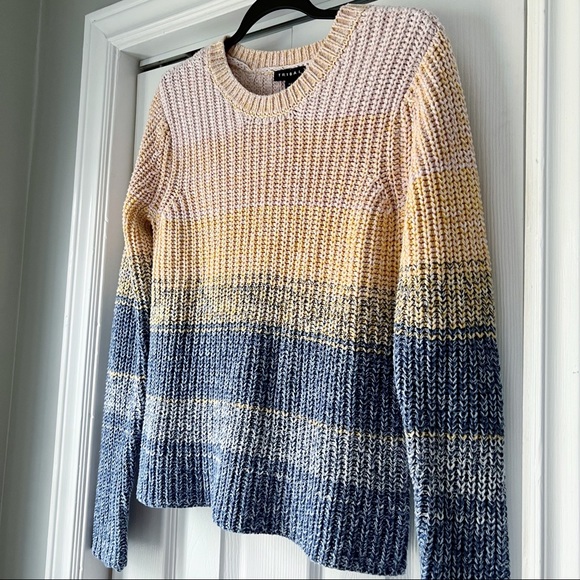 Tribal Chunky Knit Crew Neck Multicolour Sweater Size Small - Picture 4 of 9